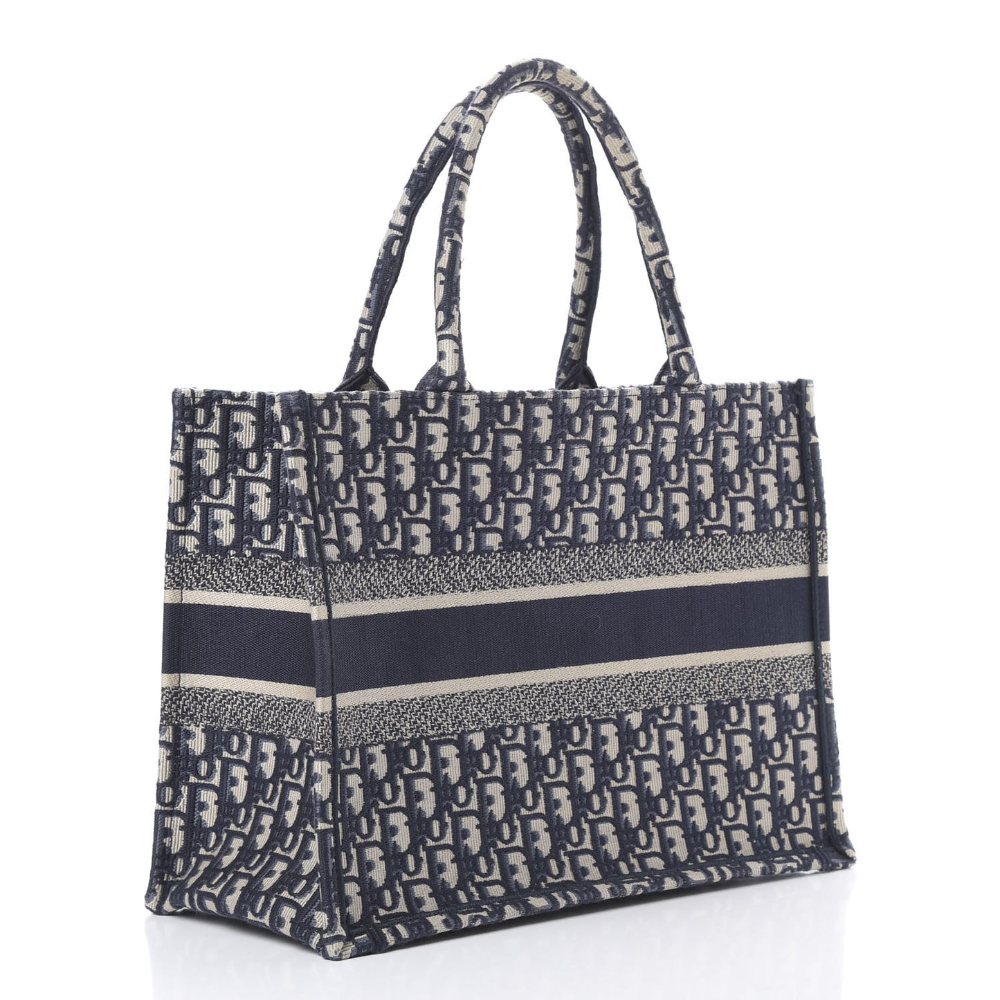 Oblique Medium Book Tote Blue Multicolor