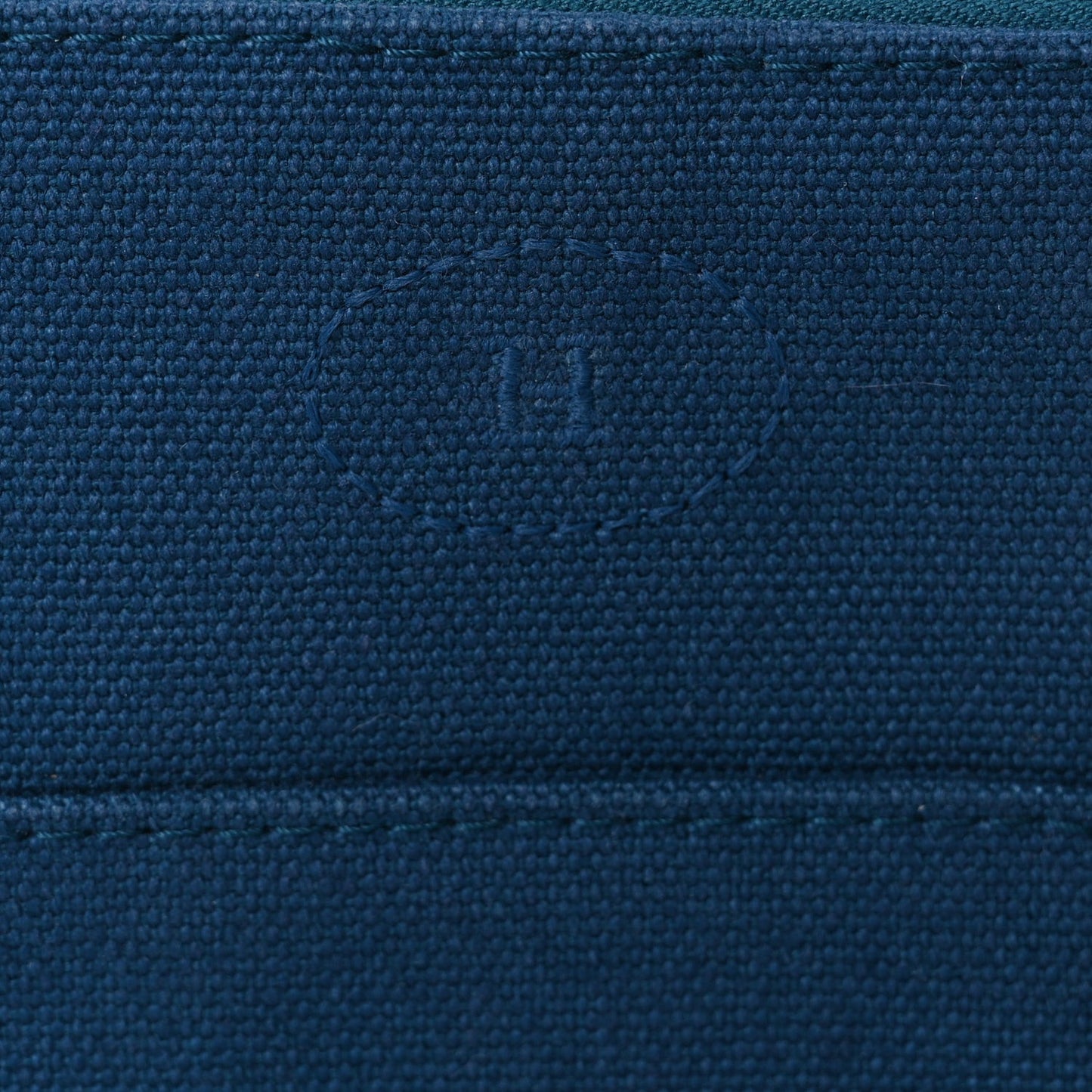 Cotton Canvas Mini Mini Bolide Travel Cosmetic Pouch Bleu De Prusse