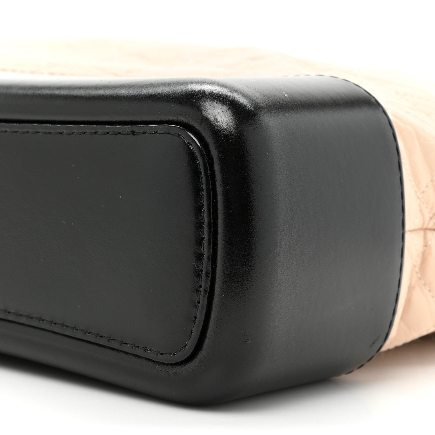 Chanel Aged Calfskin Quilted Large Gabrielle Hobo Beige Black 8 of 14