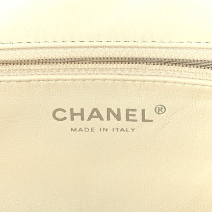Chanel Lambskin Perforated Timeless Clutch White 6 of 9