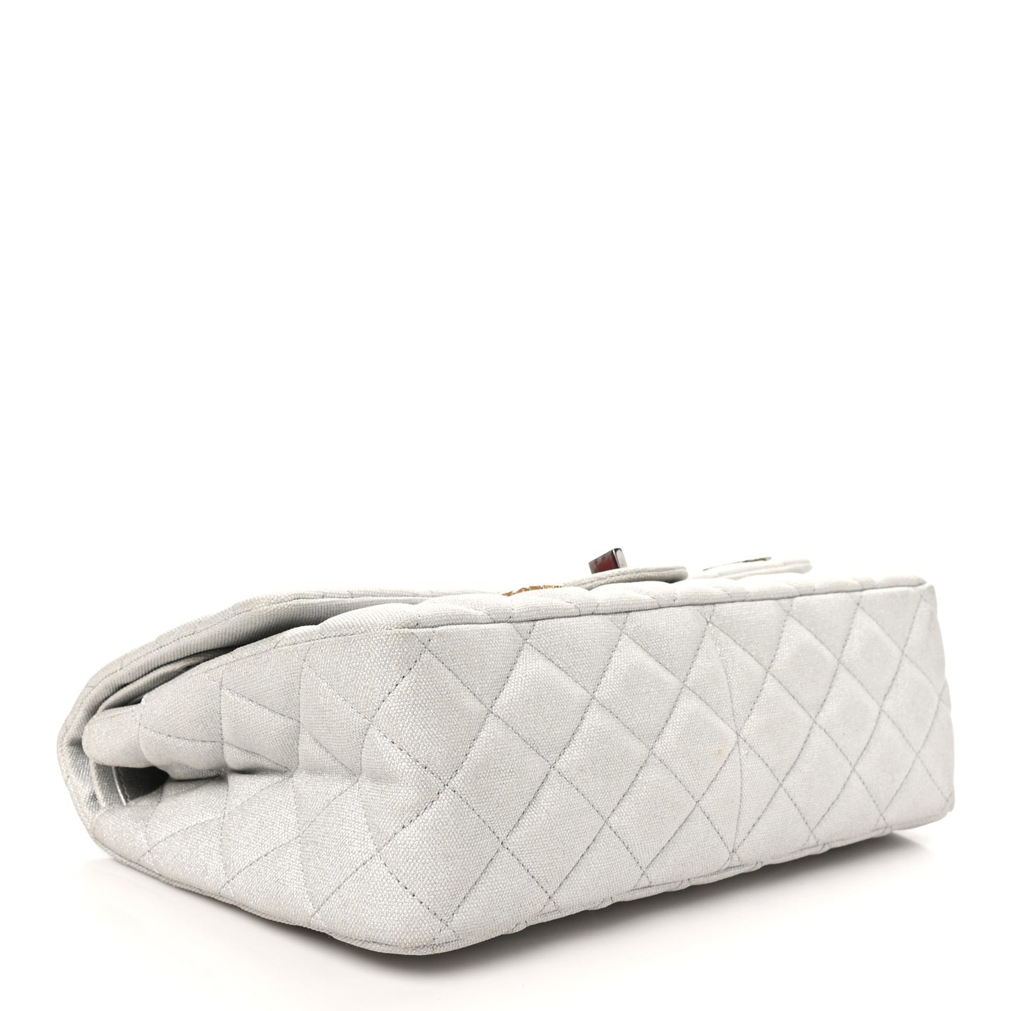 Metallic Canvas Space Charms 2.55 Reissue 226 Flap Silver