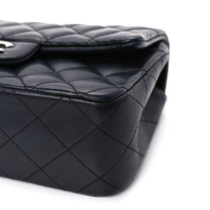 Chanel Lambskin Quilted Mini Rectangular Flap Black 9 of 10