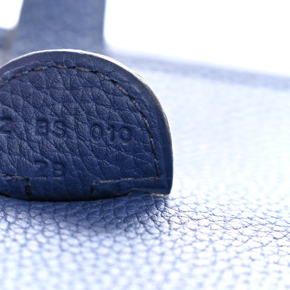 Hermes Taurillon Clemence Evelyne III PM Bleu Saphir 7 of 11