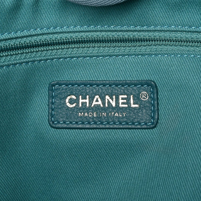 Chanel Mixed Fibers Striped Small Deauville Tote Blue 7 of 7