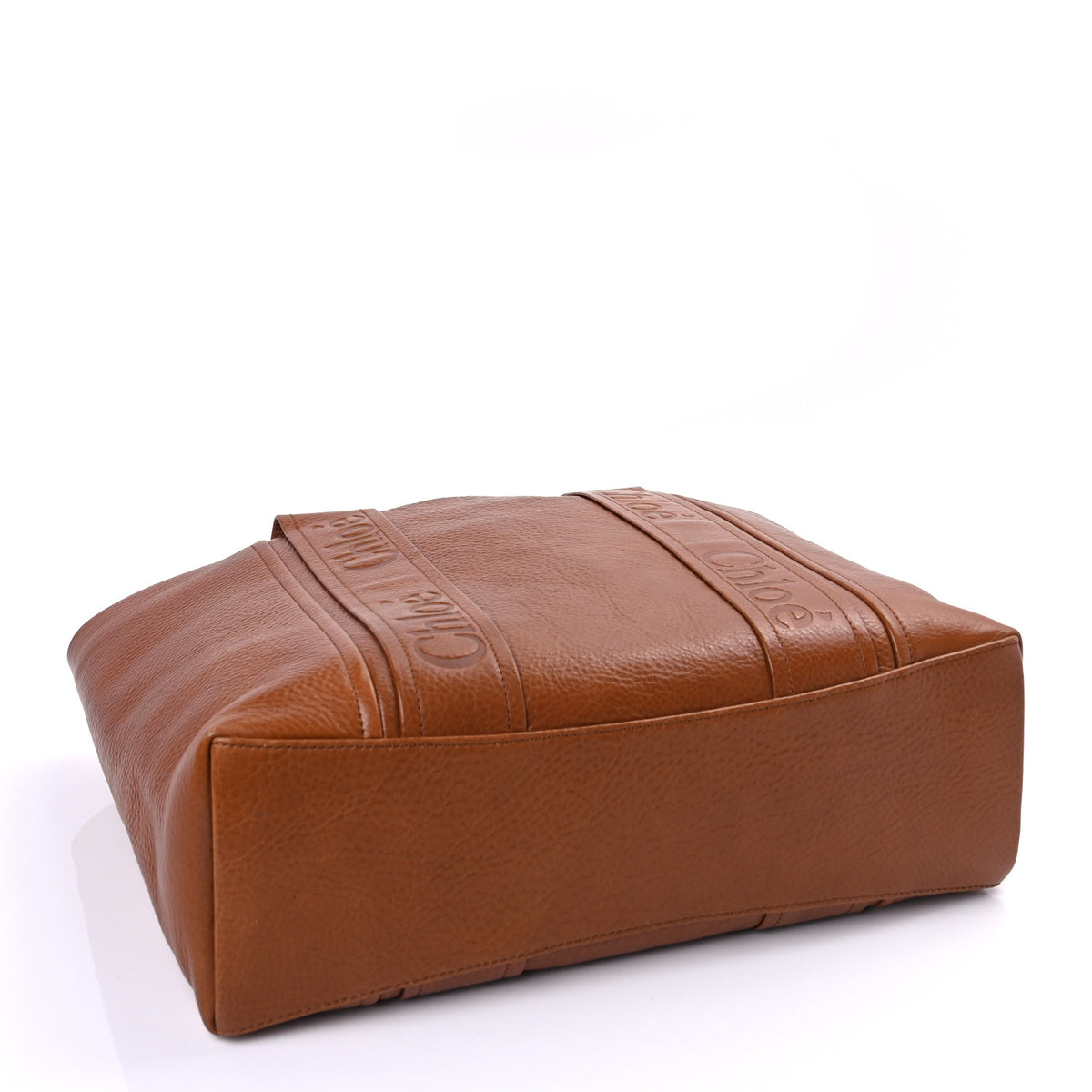 Calfskin Medium Woody Tote Clay Brown