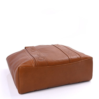 Chloe Calfskin Medium Woody Tote Clay Brown 6 of 16