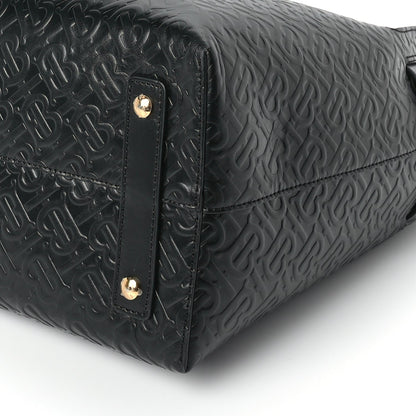 Burberry Calfskin Embossed Monogram Medium Belt Bag  Black 8 of 8