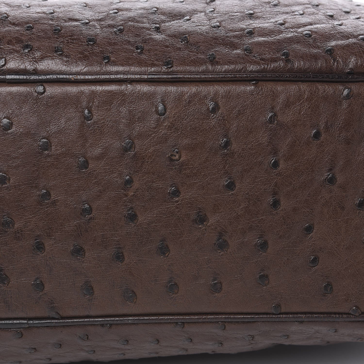 Prada Ostrich Travel Briefcase Brown 11 of 15