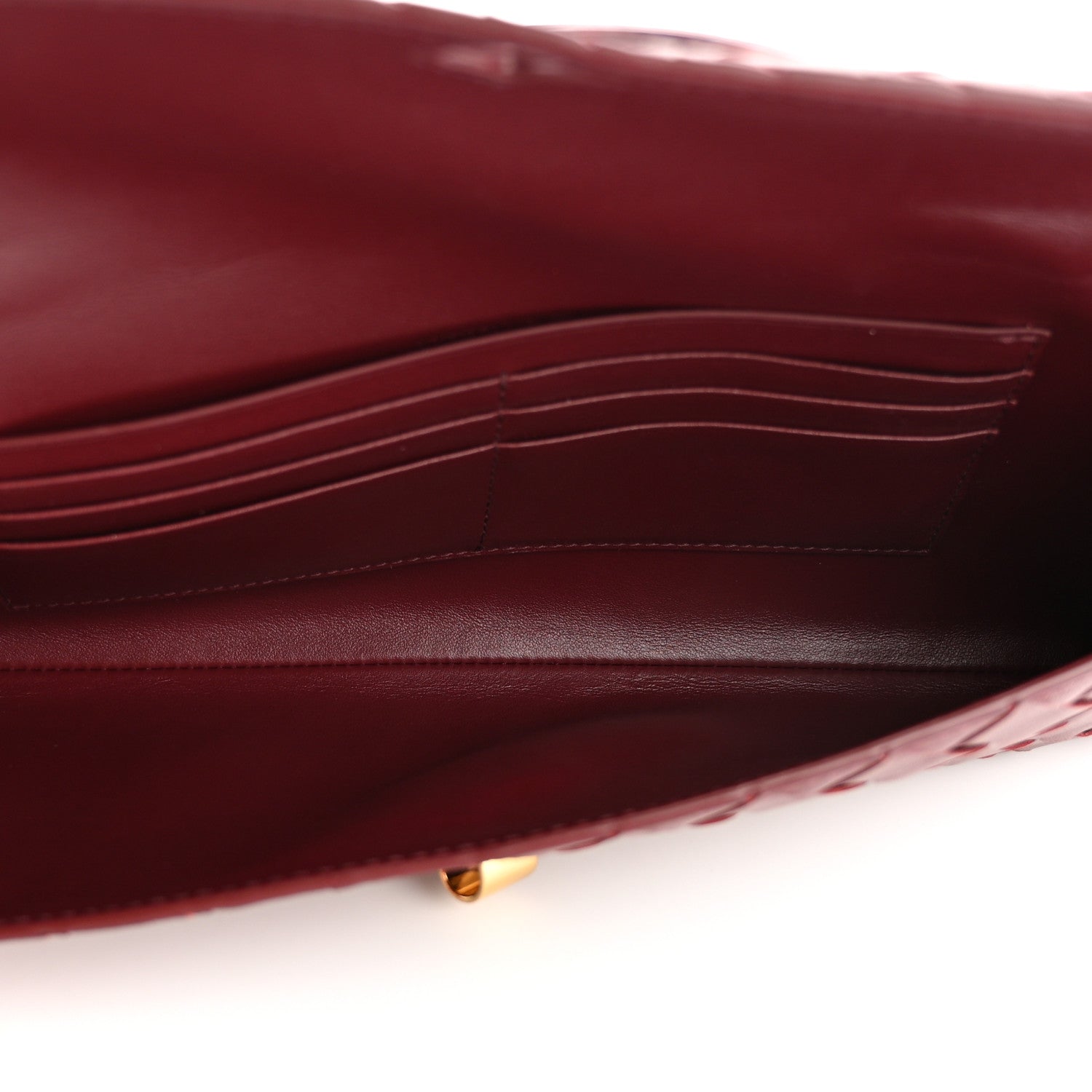 Bottega Veneta Nappa Intrecciato Long Andiamo Top Handle Clutch Barolo 5 of 16