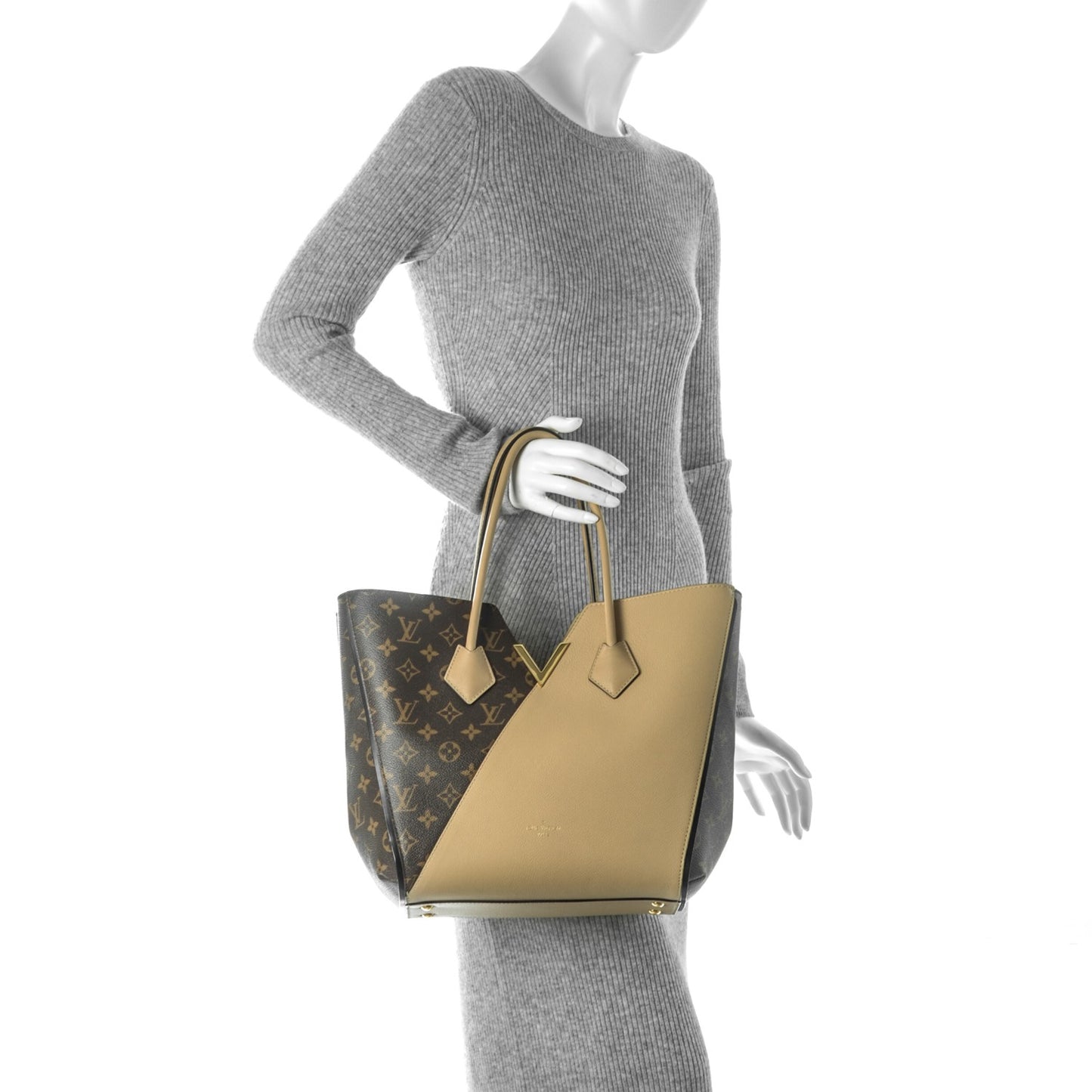 Calfskin Monogram Kimono Tote Dune