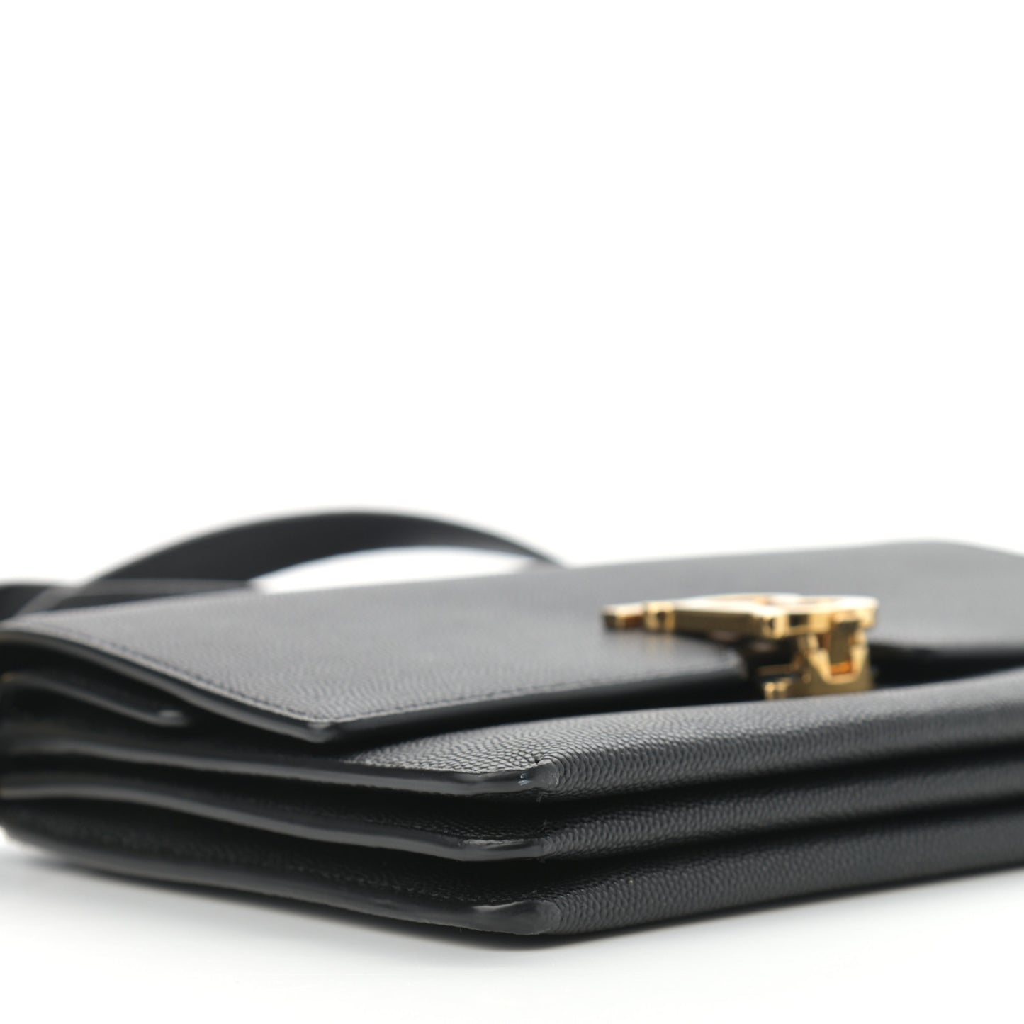 Grained Calfskin Small TB Bag Black