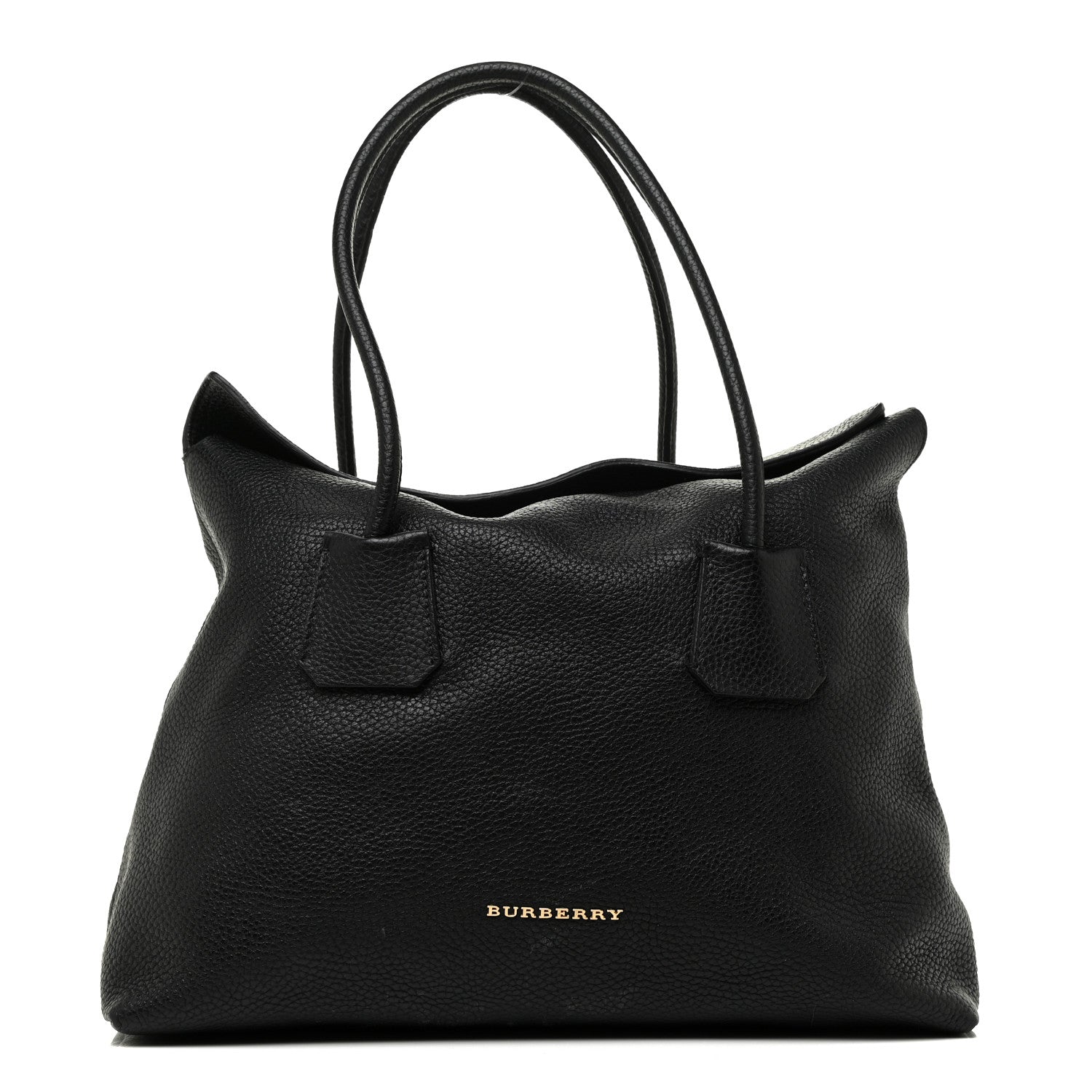 Burberry London Grainy Calfskin Medium Baynard Tote Black 1 of 19