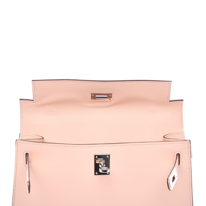 Hermes Swift Kelly Pochette Clutch Rose Eglantine 8 of 23
