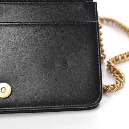 Chanel Caviar Quilted Boy Wallet On Chain WOC Black 11 of 12