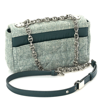 Christian Dior Tweed Macrocannage Small Caro Bag  Light Green 2 of 8