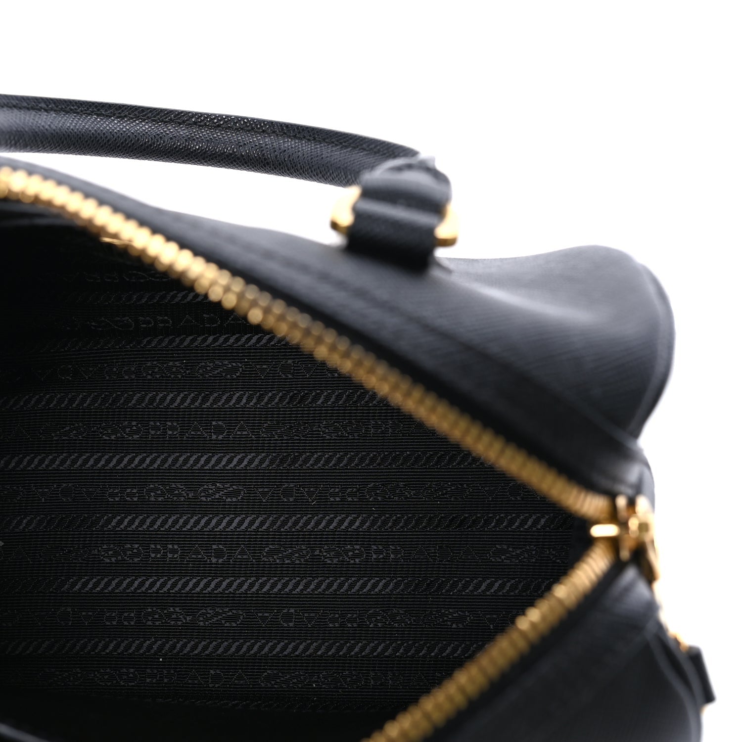 Prada Saffiano Lux Mini Convertible Bowler  Black 4 of 7