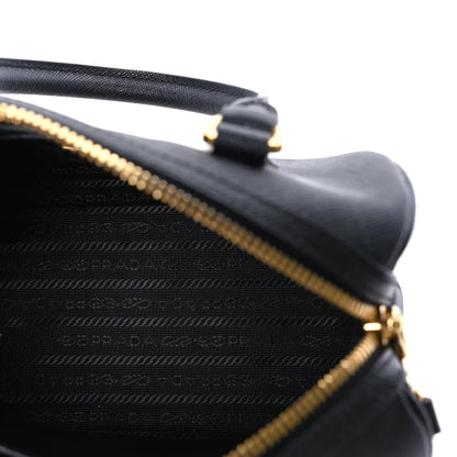 Prada Saffiano Lux Mini Convertible Bowler  Black 4 of 7