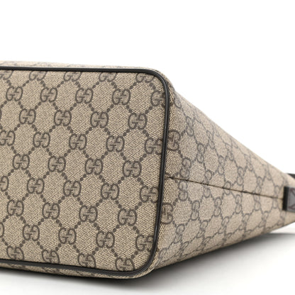 Gucci GG Supreme Monogram Medium Zippered Tote Dark Brown 10 of 11