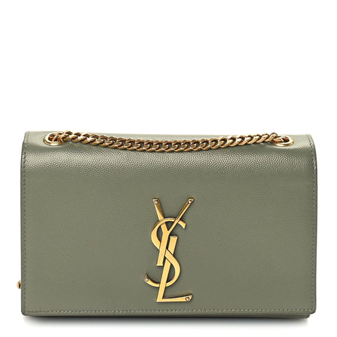 Grain De Poudre Small Monogram Kate Satchel Green