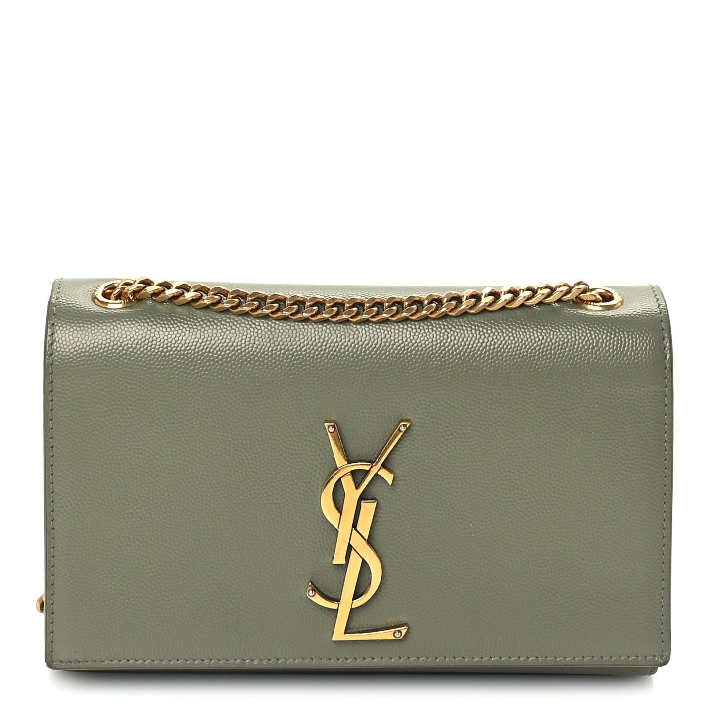 Grain De Poudre Small Monogram Kate Satchel  Green
