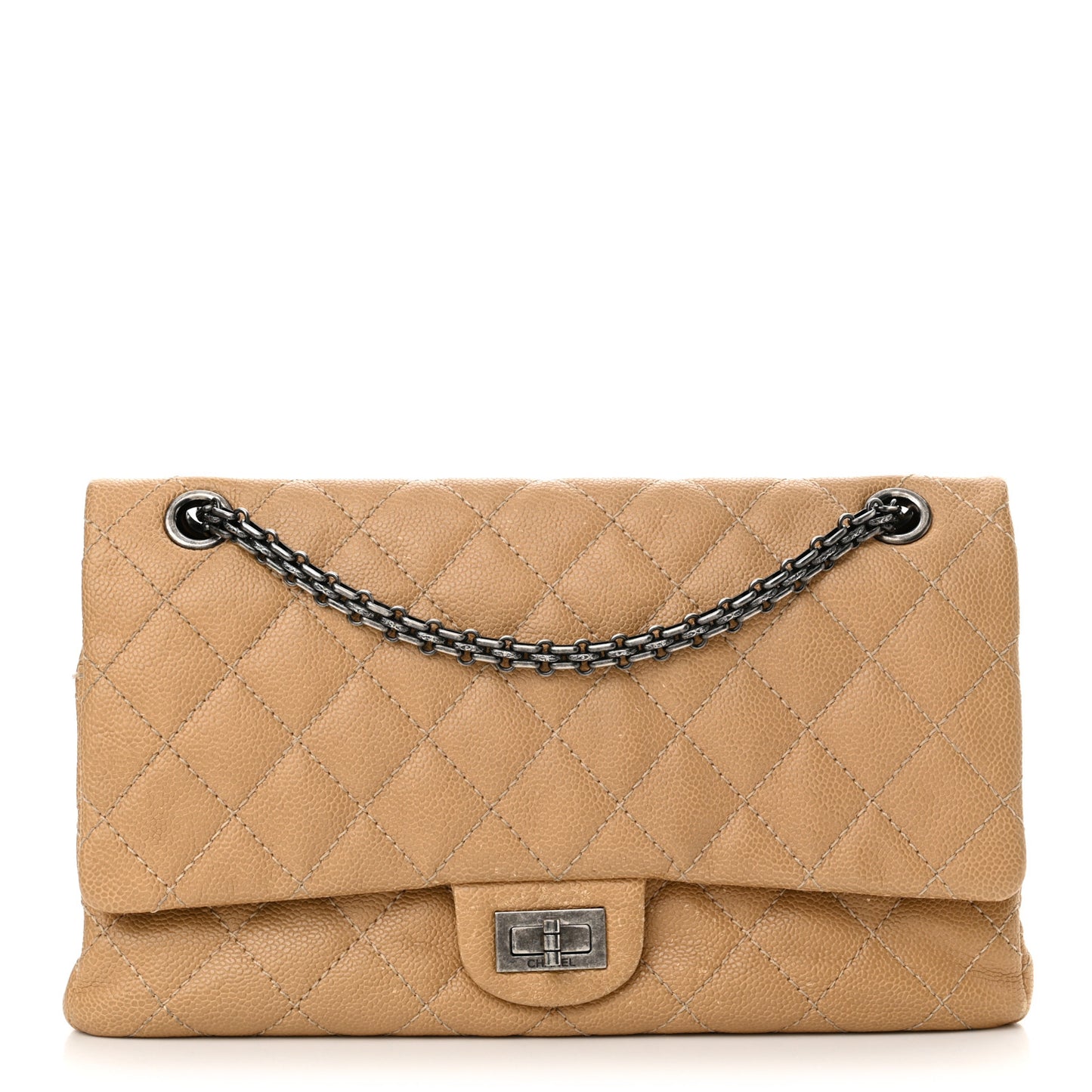 Caviar Quilted 2.55 Reissue 226 Flap Beige
