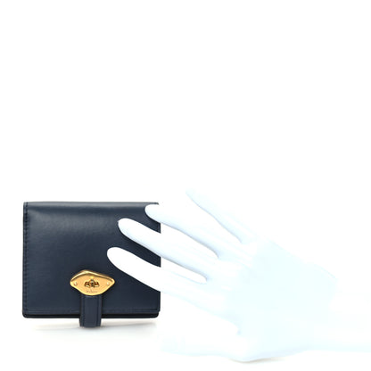 Mulberry High Gloss Leather Lana Compact Wallet Night Sky 3 of 7