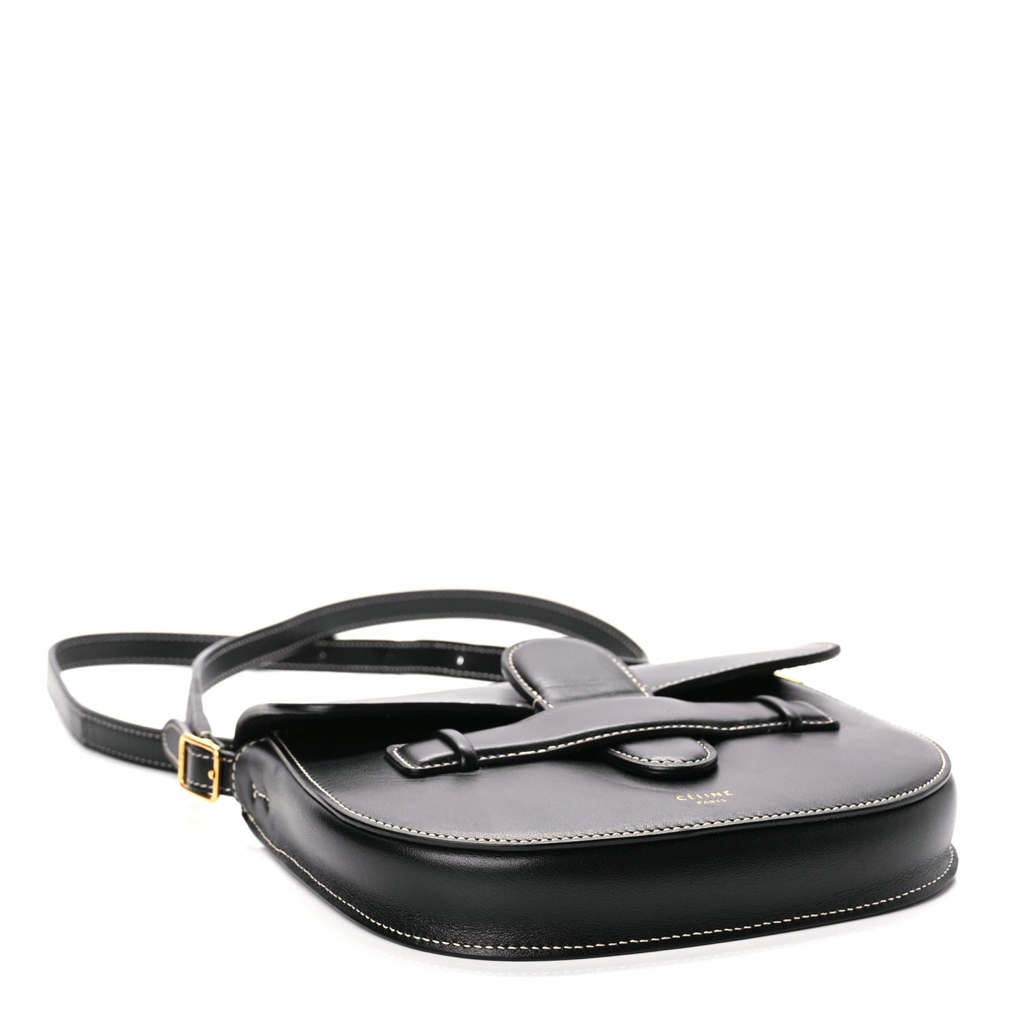 Smooth Calfskin Mini Symmetrical Bag Black