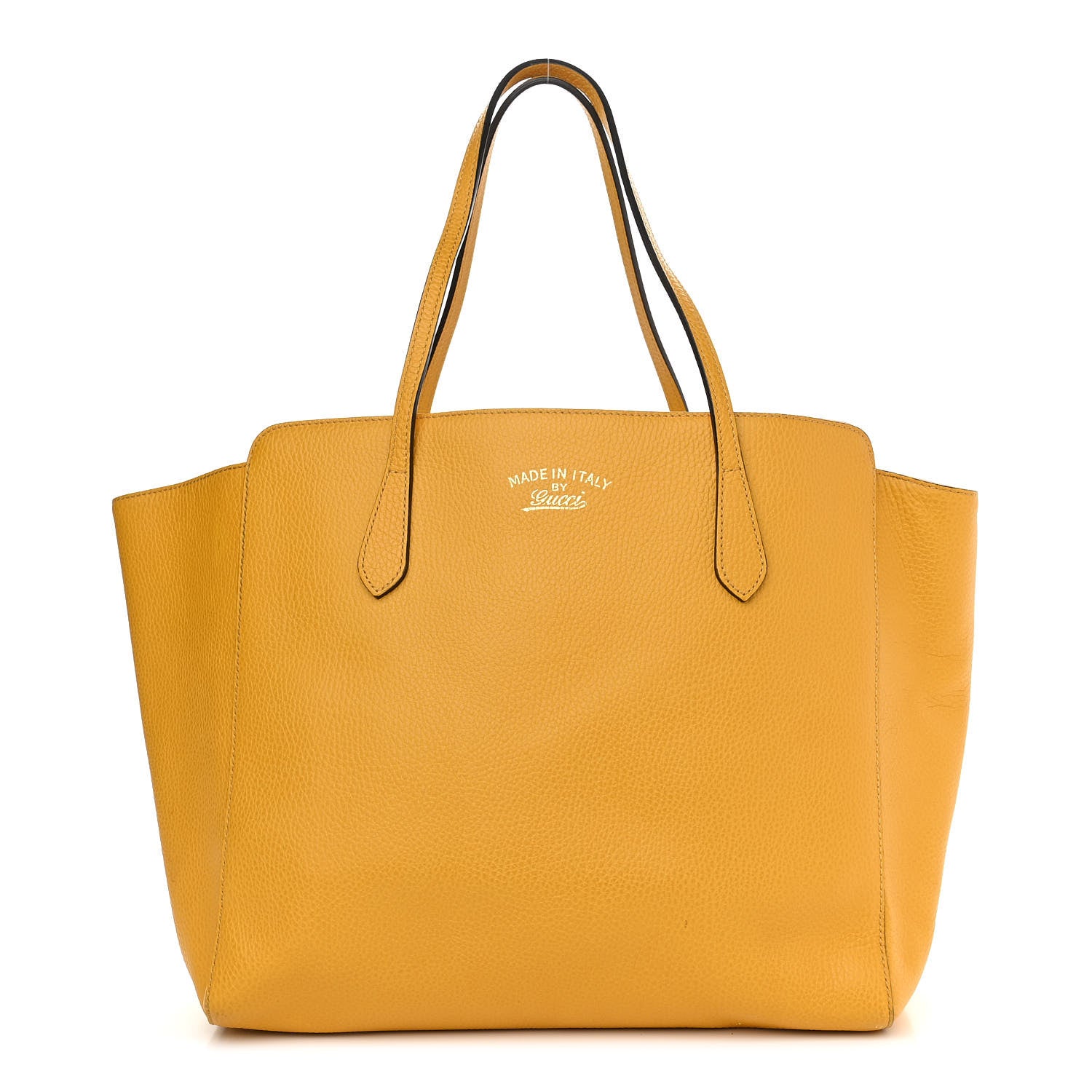 Gucci Dollar Calfskin Medium Swing Tote Yellow 1 of 20