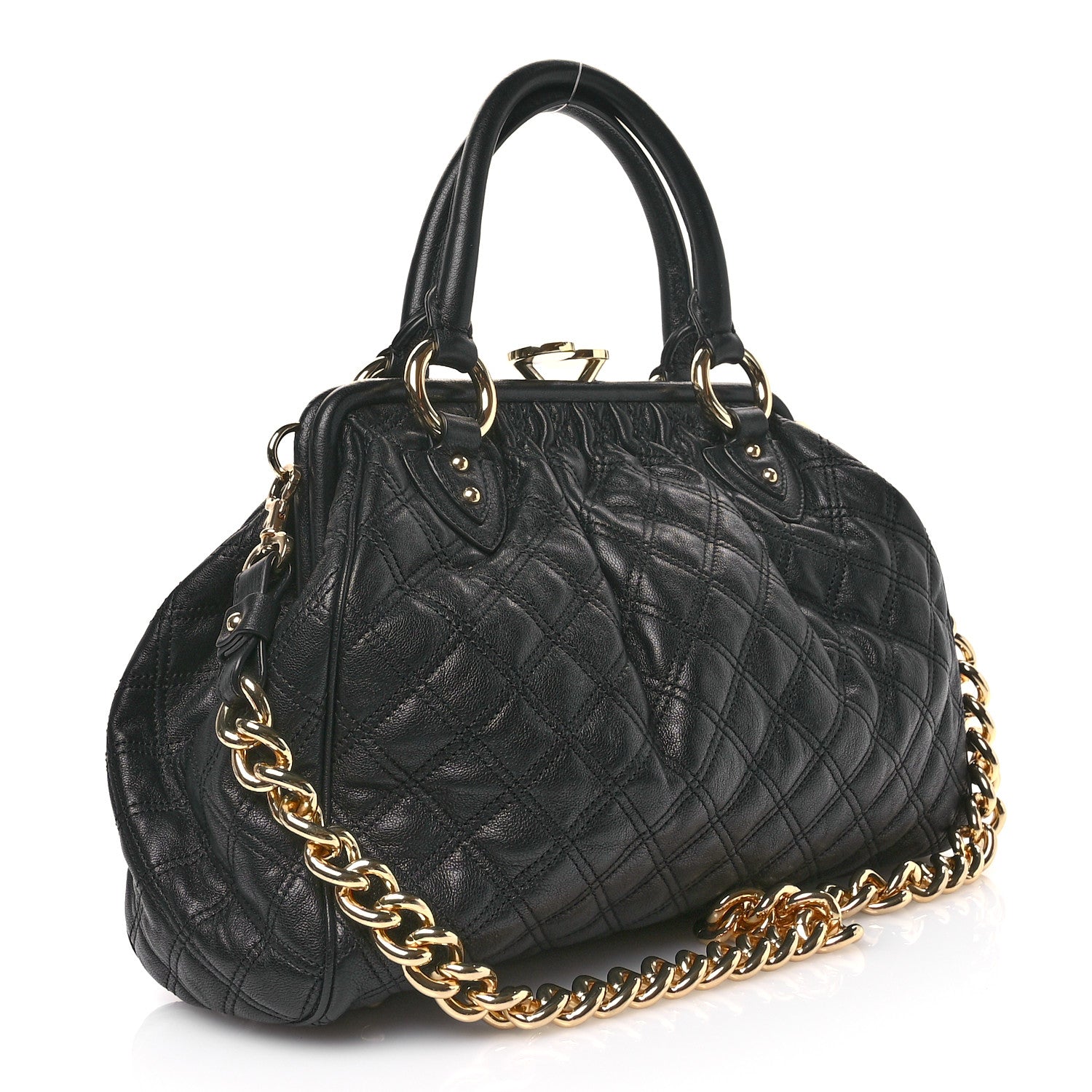 Marc Jacobs Calfskin Quilted Stam Black 3 of 9