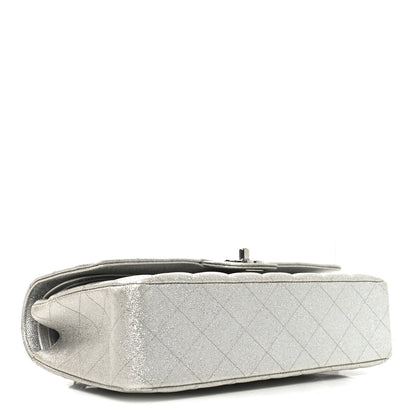 Chanel Glittered Metallic Caviar Quilted Medium Double Flap Silver 4 of 10