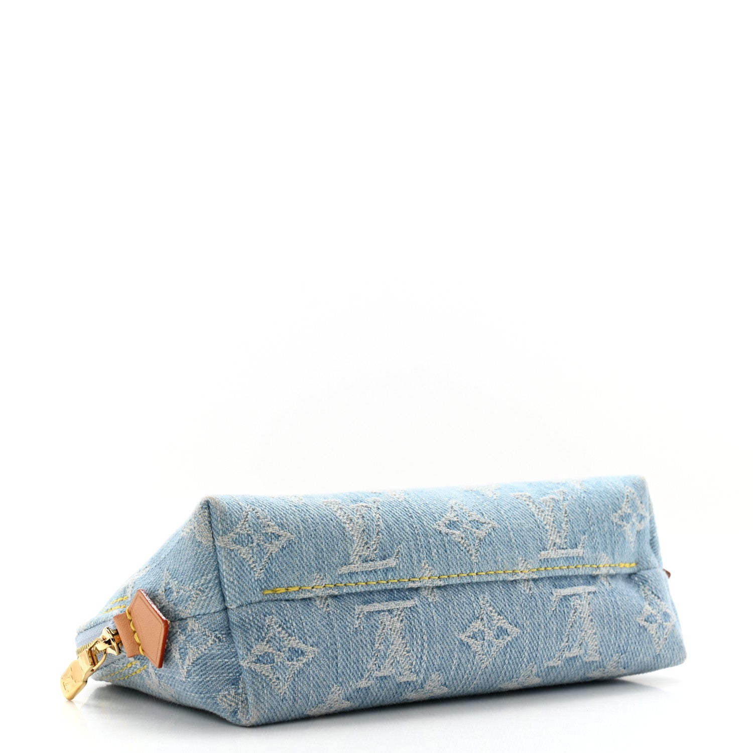 Louis Vuitton Monogram Denim Cosmetic Pouch PM Blue 4 of 8