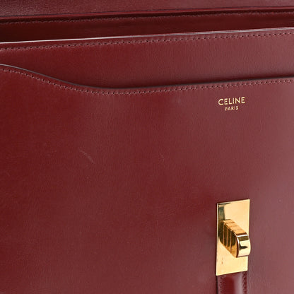 Celine Satinated Calfskin Medium 16 Top Handle Bag Light Burgundy 11 of 14