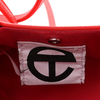 Telfar Vegan Leather Small Shopping Bag Red 6 of 13