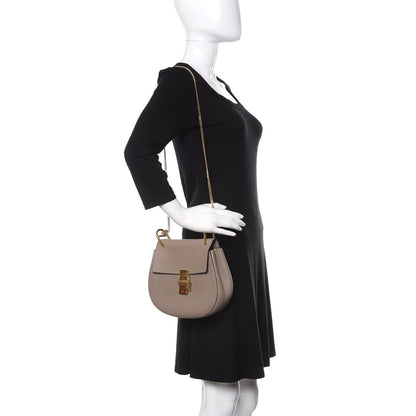 Chloe Grained Lambskin Drew Shoulder Bag Motty Grey 2 of 13