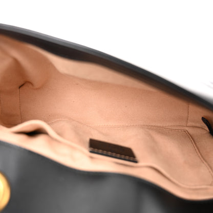 Gucci Calfskin Matelasse Mini GG Marmont Shoulder Bag Black 5 of 10