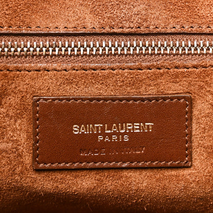 Saint Laurent Calfskin Classic Duffle 6 Havane 5 of 8