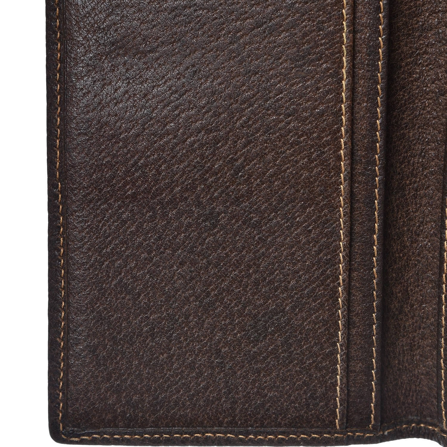 Gucci Coated Canvas Monogram Checkbook Wallet Brown 8 of 11