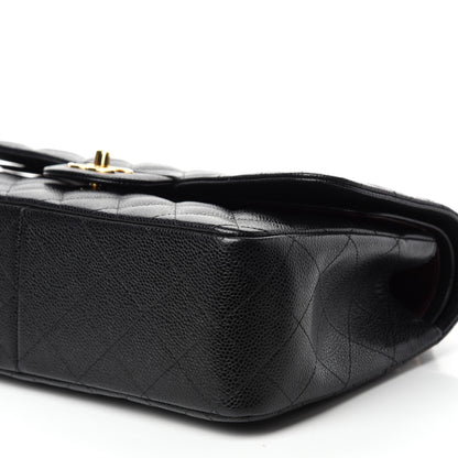 Chanel Caviar Quilted Jumbo Double Flap Black 7 of 11