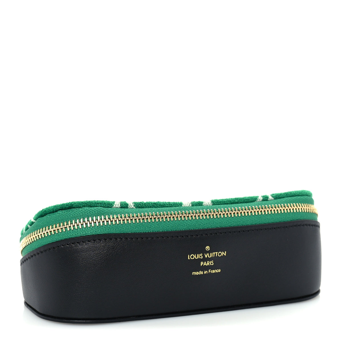 Louis Vuitton Jacquard Velvet Monogram LV Match Sunglasses Case GM Vert 3 of 4