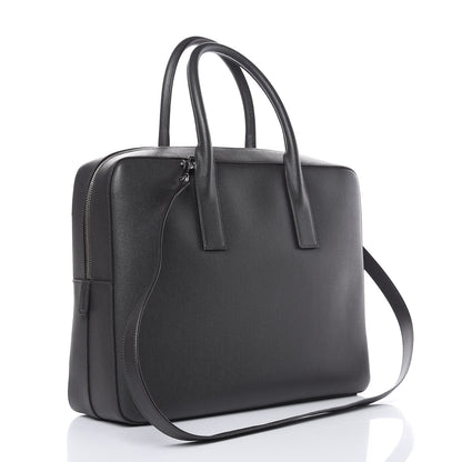 Saint Laurent Grain de Poudre Medium Museum Briefcase Coal 3 of 14