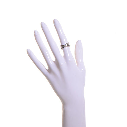 Cartier 18K White Gold Diamond 9mm Paris Nouvelle Vague Ring 48 4.5 2 of 7