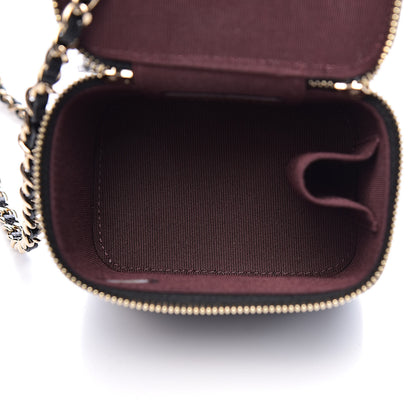 Chanel Caviar Quilted Mini Vanity Case With Chain Black 5 of 10