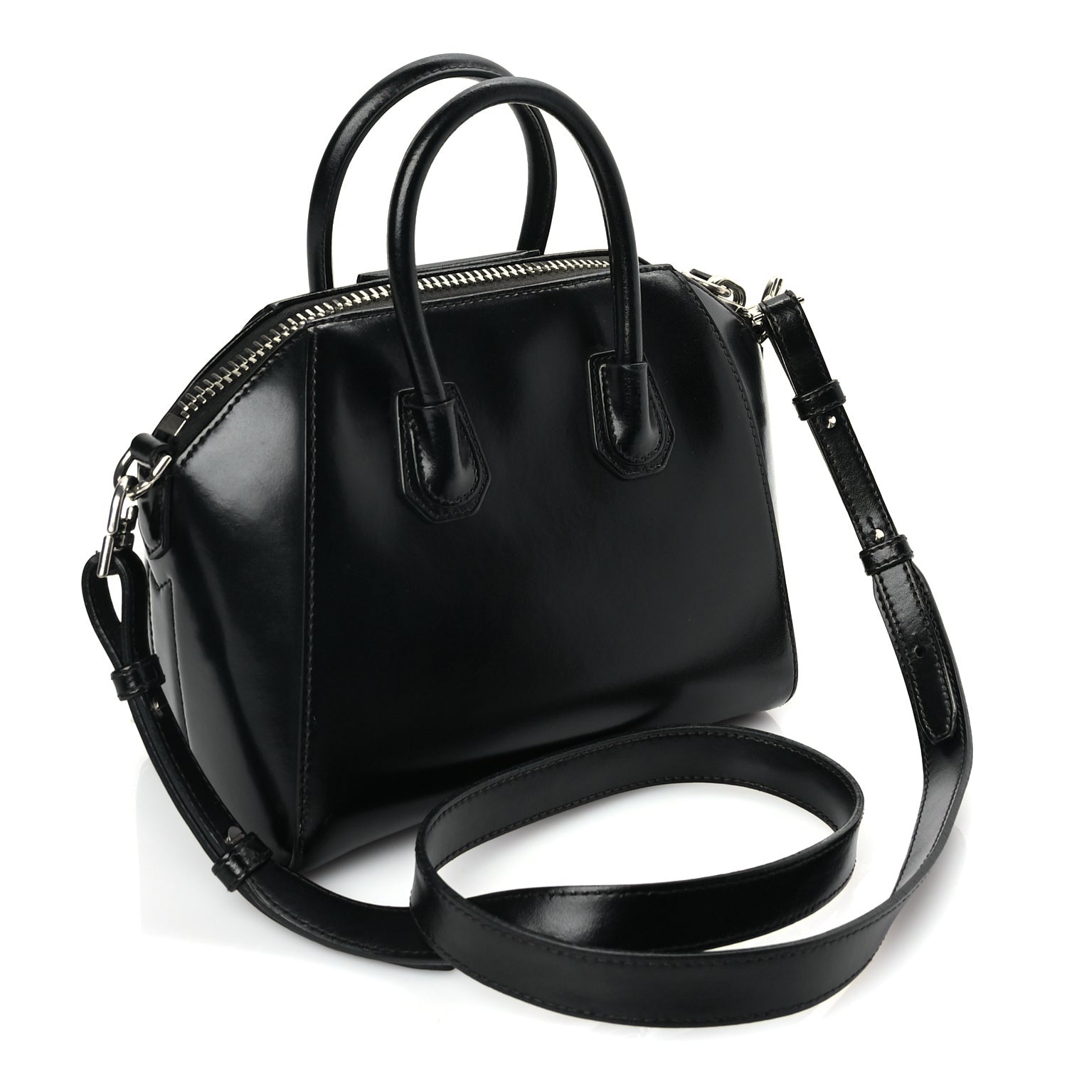 Givenchy Shiny Lord Calfskin Mini Antigona Black 2 of 8