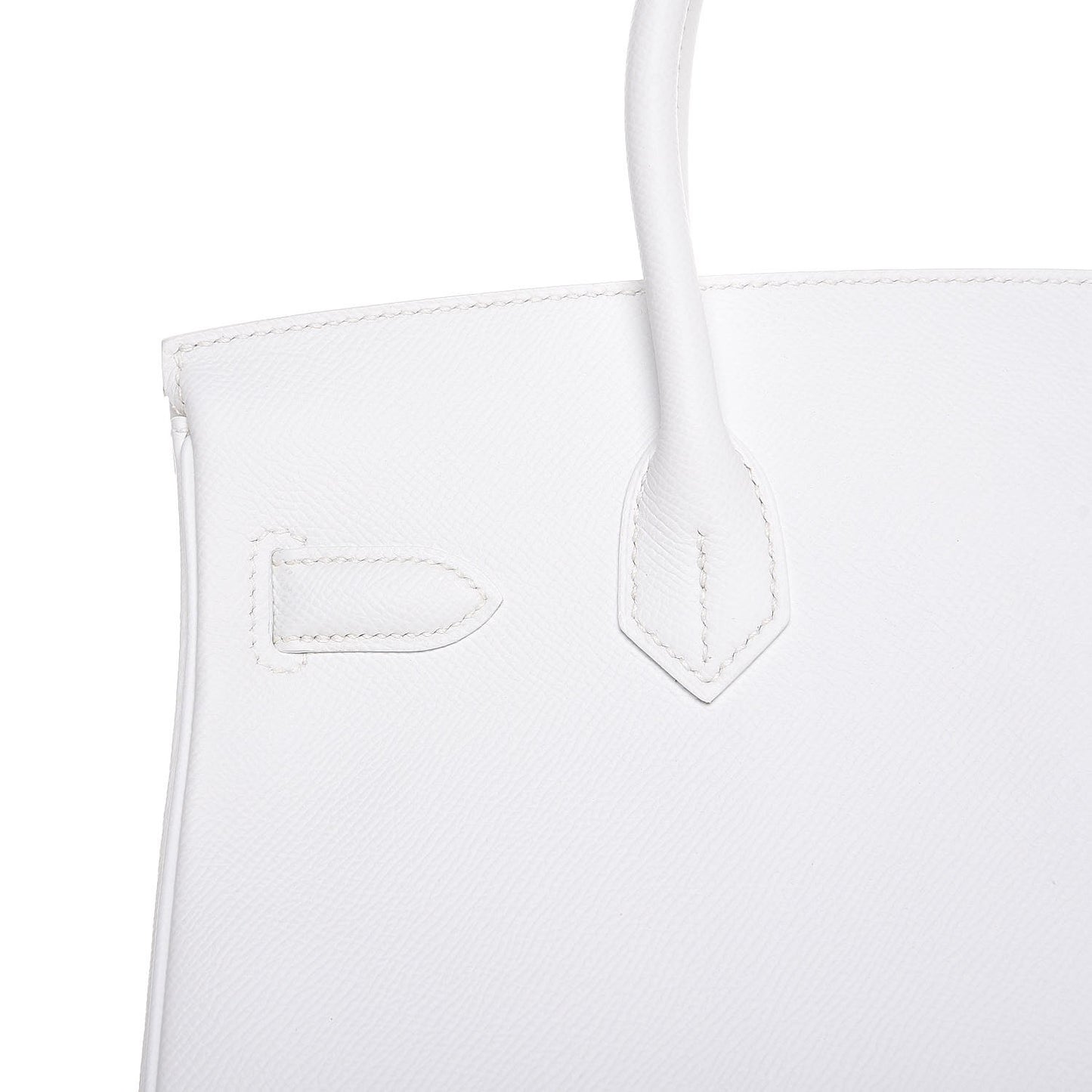 Epsom Birkin 30 Blanc White