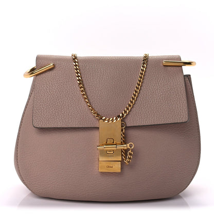 Chloe Grained Lambskin Medium Drew Shoulder Bag Cement Pink 1 of 8
