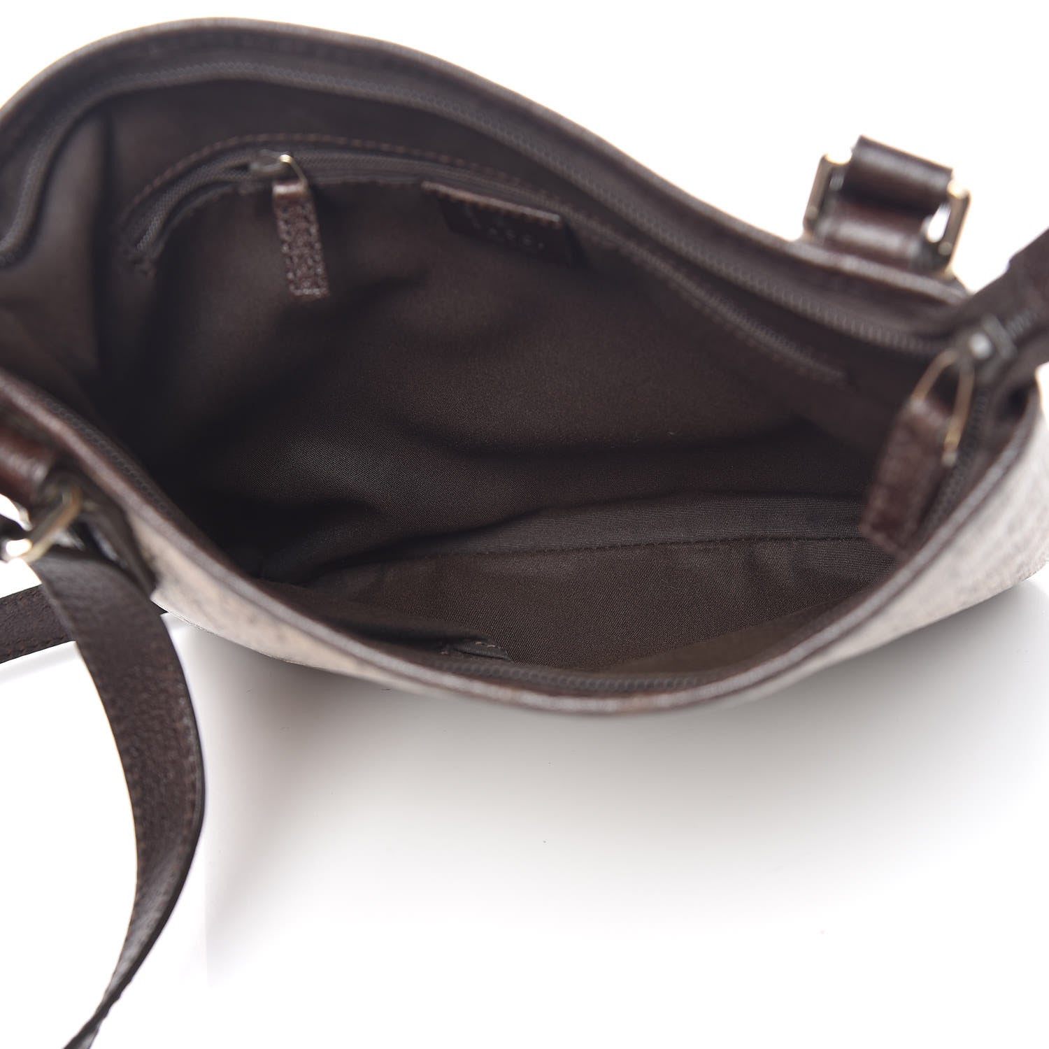 Gucci GG Plus Monogram Flat Messenger Beige Dark Brown 7 of 9