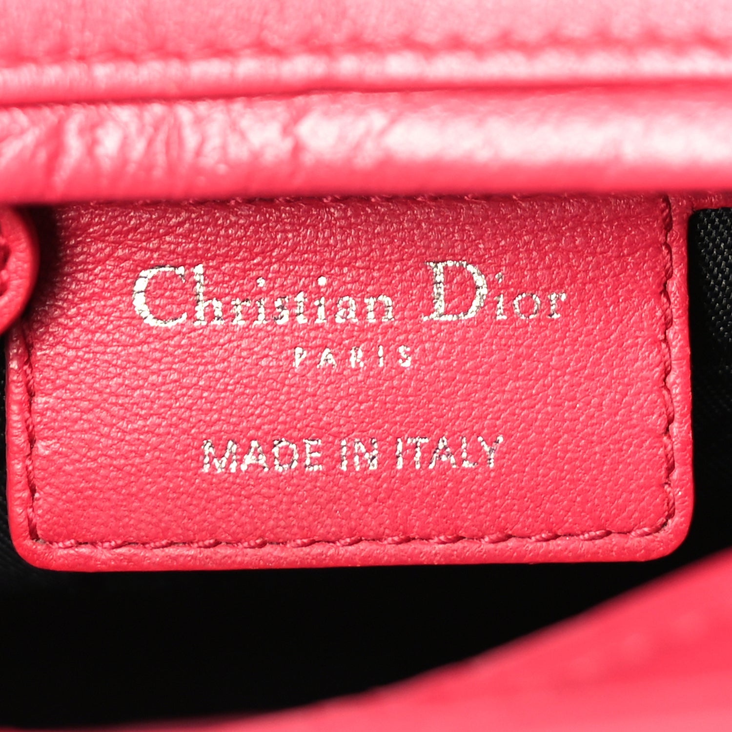 Christian Dior Lambskin Cannage Medium Lady Dior  Red 5 of 8