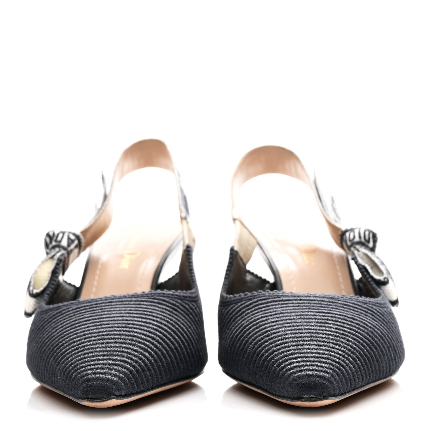 Technical Canvas Ribbon J Adior Slingback 65mm Pumps 37 Deep Blue