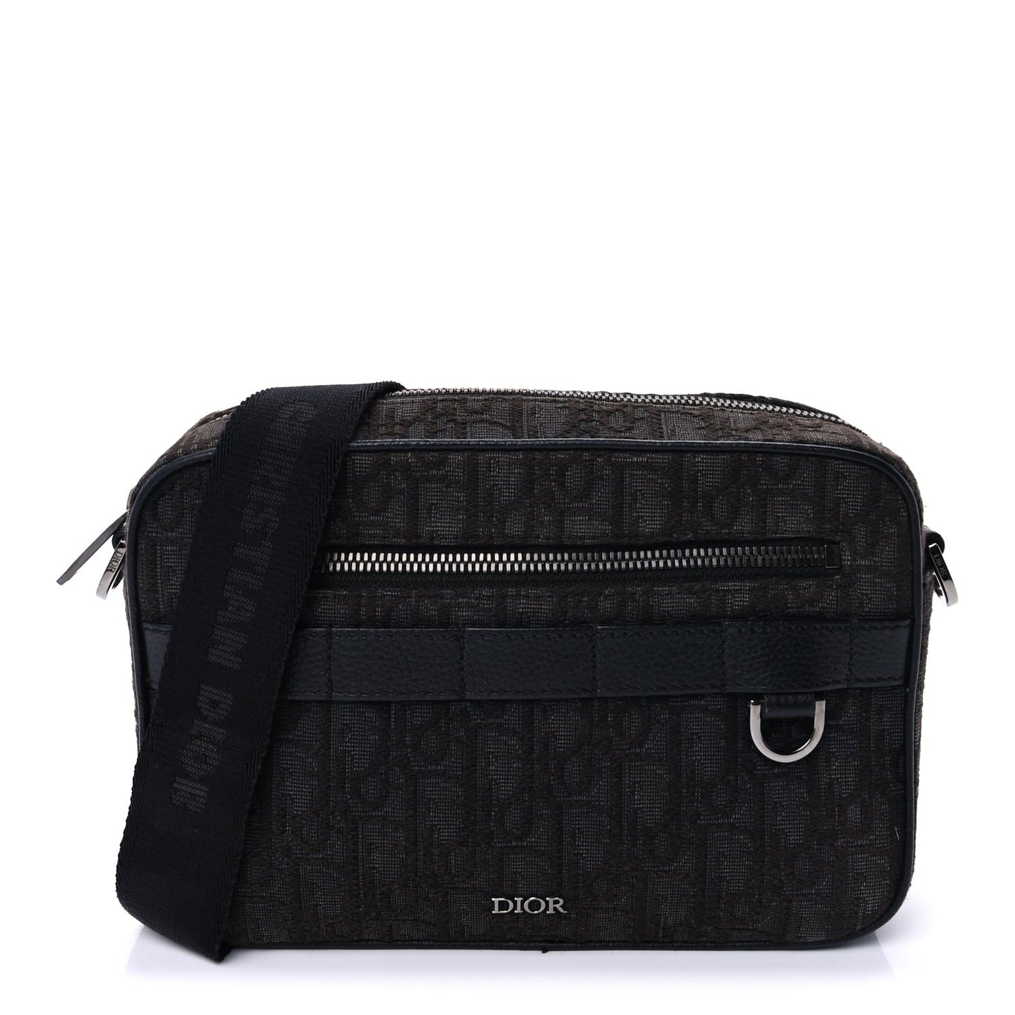 HOMME Oblique Safari Messenger Black