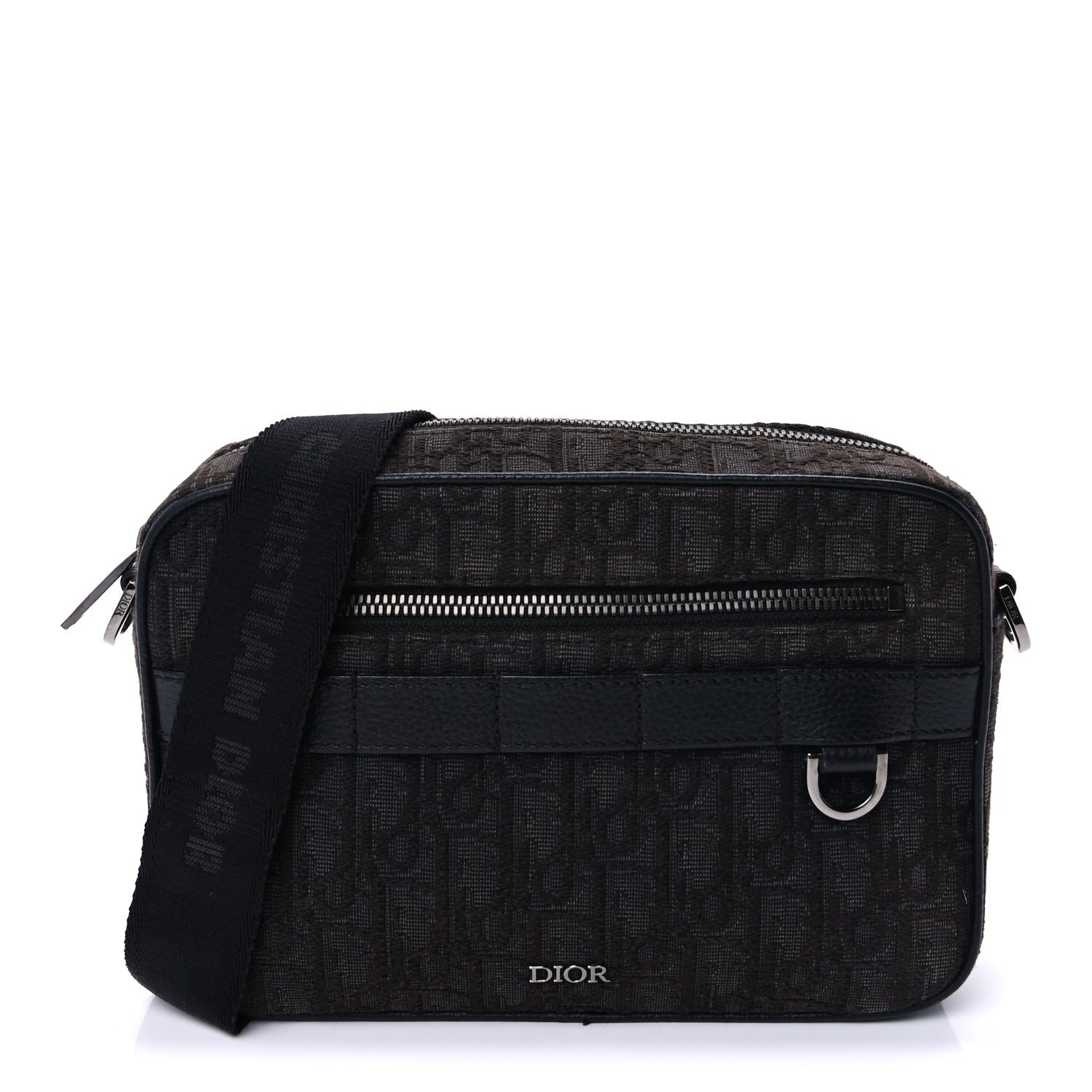 Christian Dior HOMME Oblique Safari Messenger Black 1 of 8
